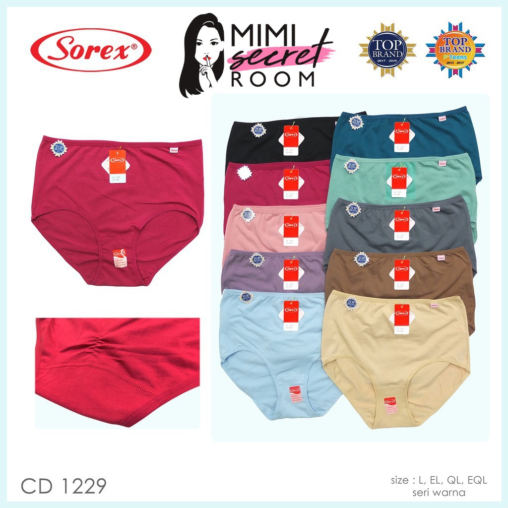 ❤ MIMI ❤ Celana Dalam CD Sorex 1229 Soft and Comfot L-XXXL