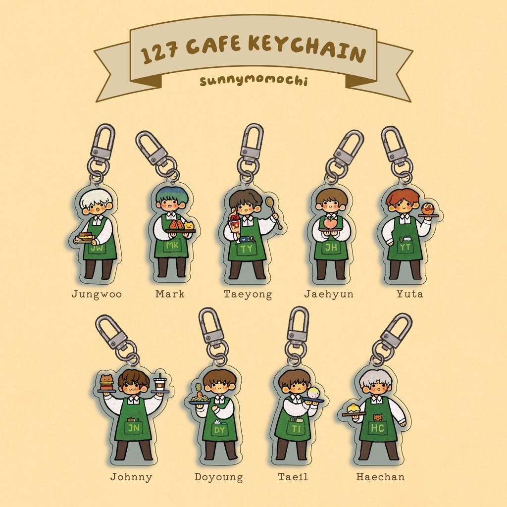 NCT 127 Cafe keychain