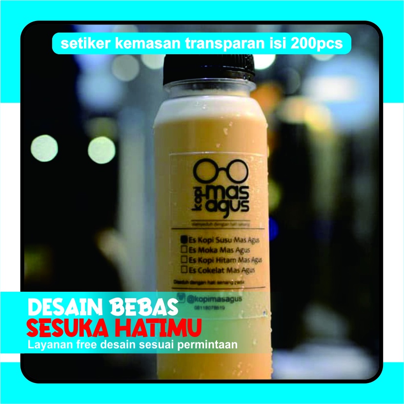 

Stiker Botol Produk Minuman/ lebel prodak, setiker prodak/ minuman/ stiker makanan/ stiker transparan