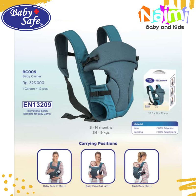 BC009 Baby Safe Baby Carrier/ Gendongan Bayi Baby Safe