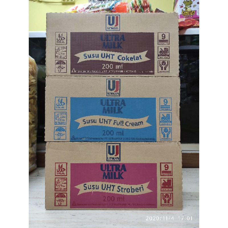 Susu Ultra 200 ml (1 dus isi 24 pcs)