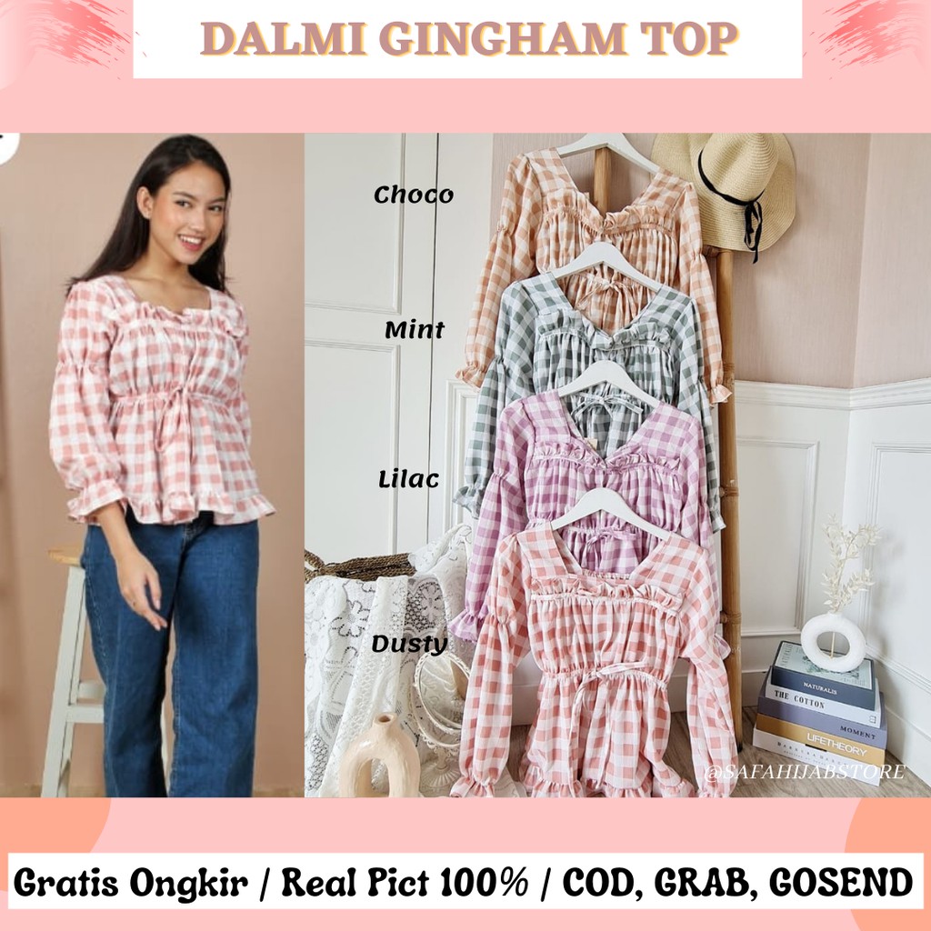 DALMI GINGHAM TOP