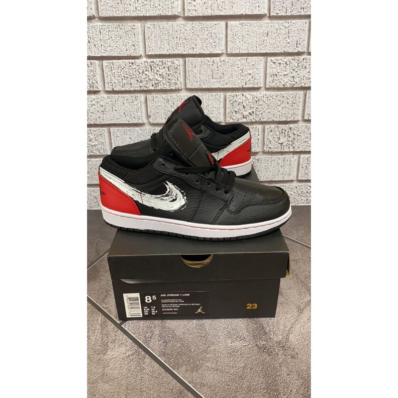 Nike Air Jordan 1 Low Brushstroke Swoosh