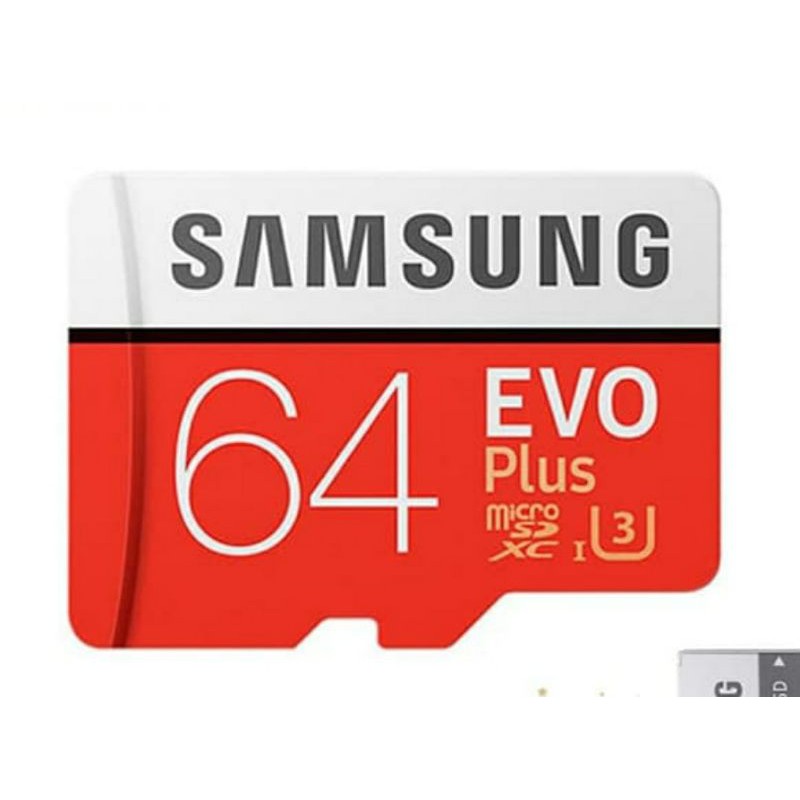 Memori micro SD samsung EVO plus 64gb with adapter