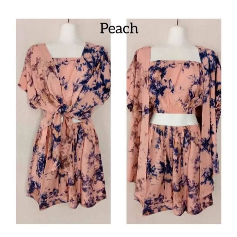 ONE SET KEMBEN CARDIGAN PENDEK