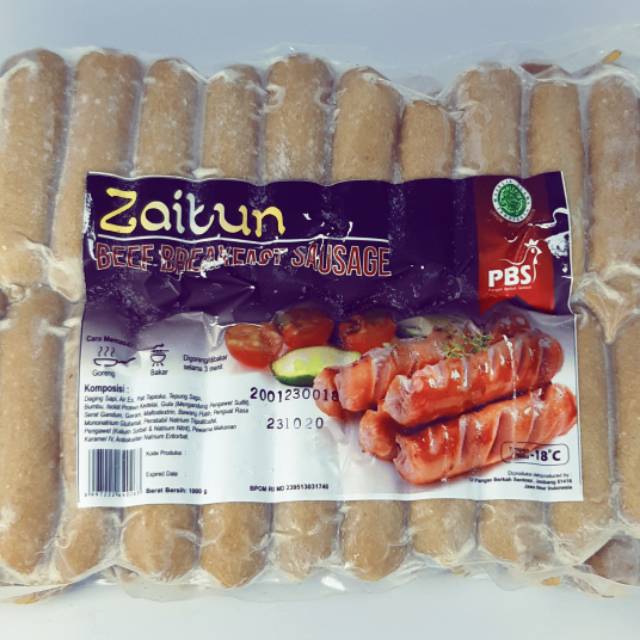 

Zaitun beef sosis breakfast 500 gr