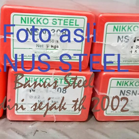 ❆ Kawat las stainless 2 mm Nikko Steel NSN 308 kawat las cantum per KG ←