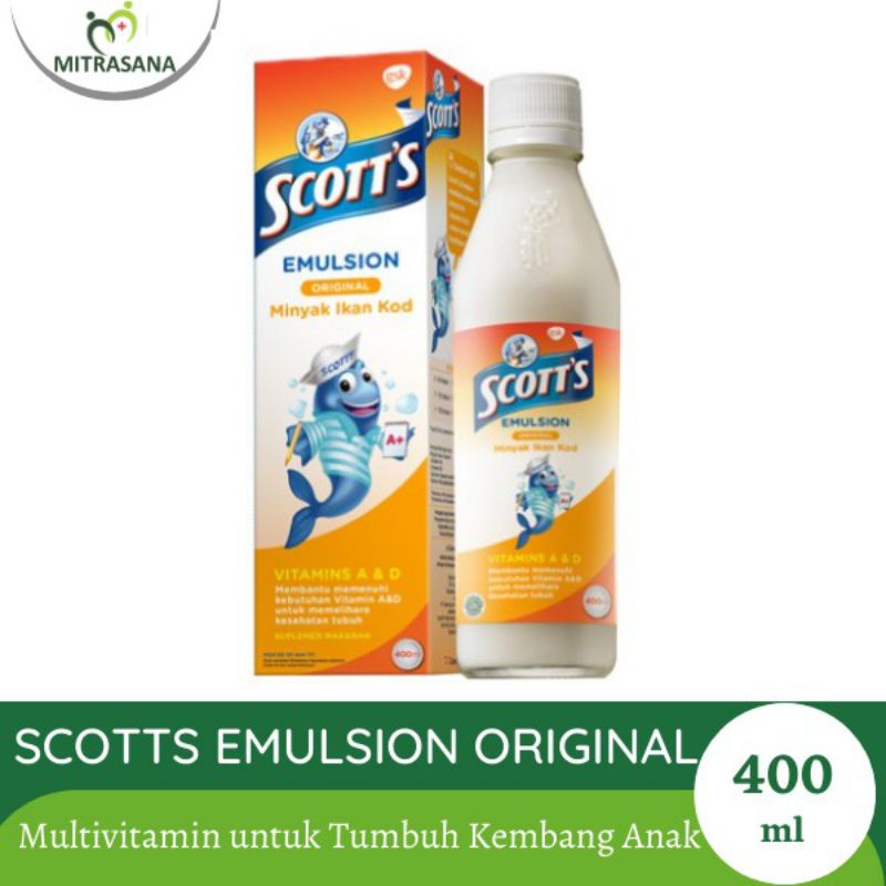 Scott's Putih original | Suplemen | Sirup Penambah Nafsu Makan | Suplemen Anak
