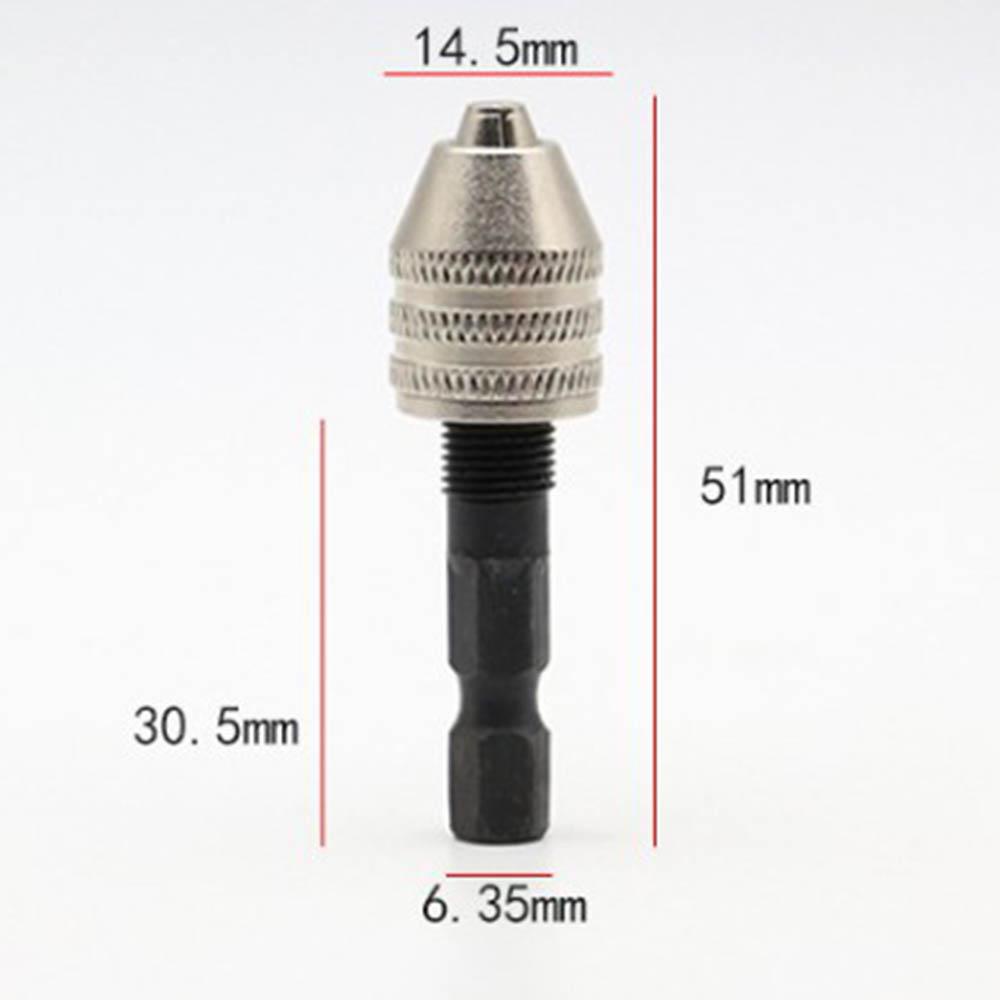 [Elegan] Chuck Bor Tanpa Kunci New Rotary Tools 6mm Adapter Converter