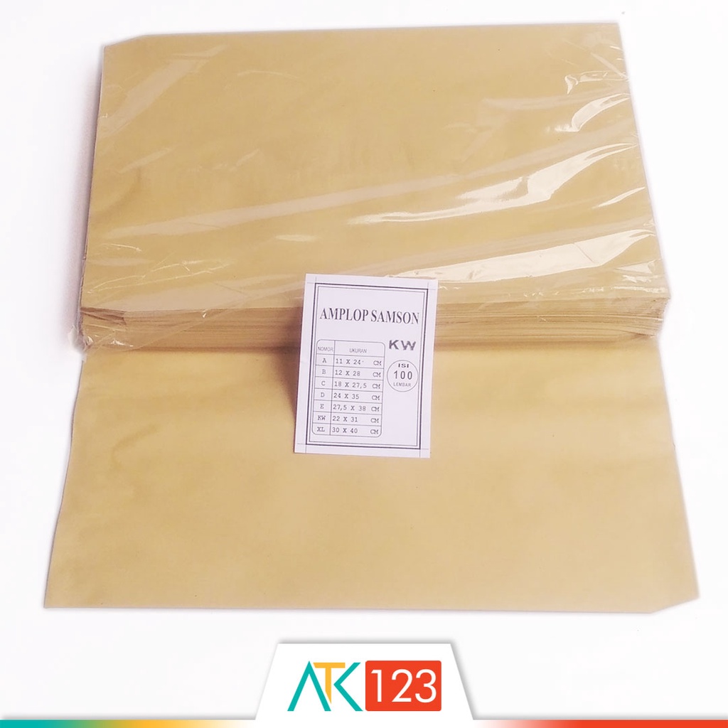 

H7Y Amplop Coklat / Samson Guanaco KW (Kwarto) isi 100 Buah