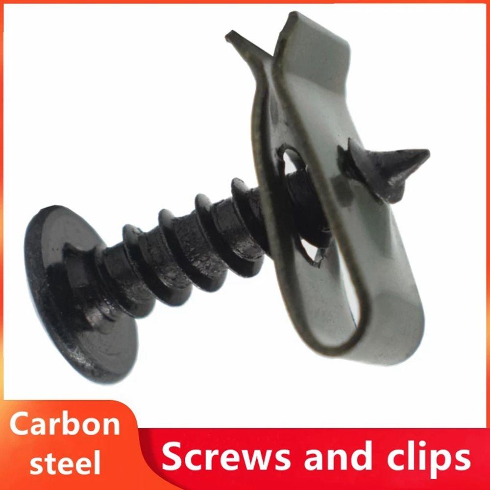 Suyo 10pcs Klip Sekrup Bahan Plastik Untuk Motor / Mobil / Skuter