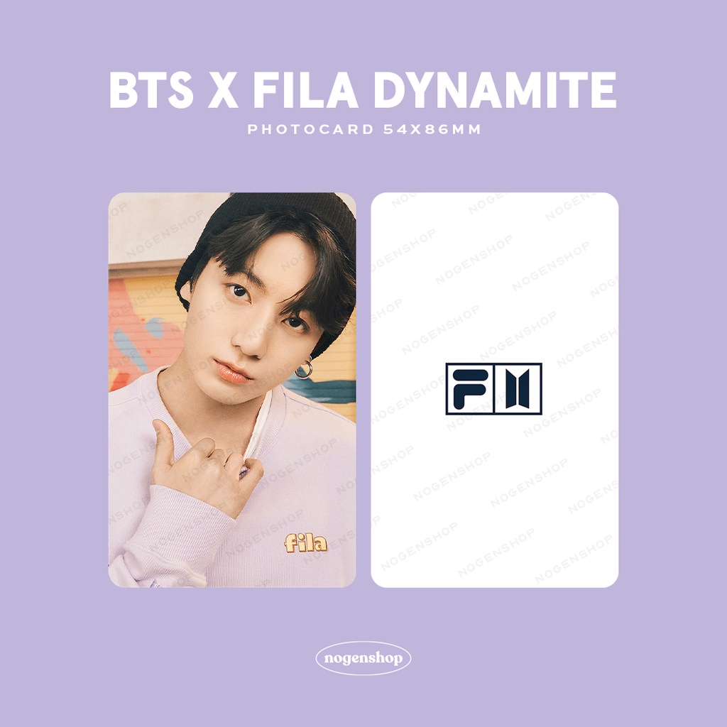 PHOTOCARD PC BTS X FILA LET'S BE DYNAMITE [FANMADE]