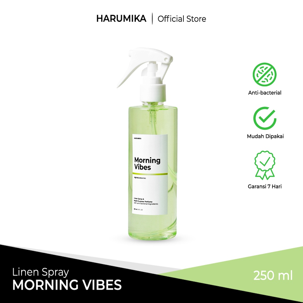 HARUMIKA MORNING VIBES 250 ml LINEN SPRAY ANTI BACTERIAL