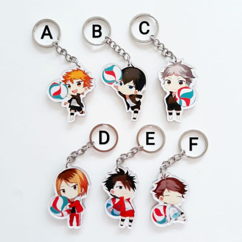 Keychain Anime Haikyuu Gantungan Kunci Ganci Akrilik Merchandise