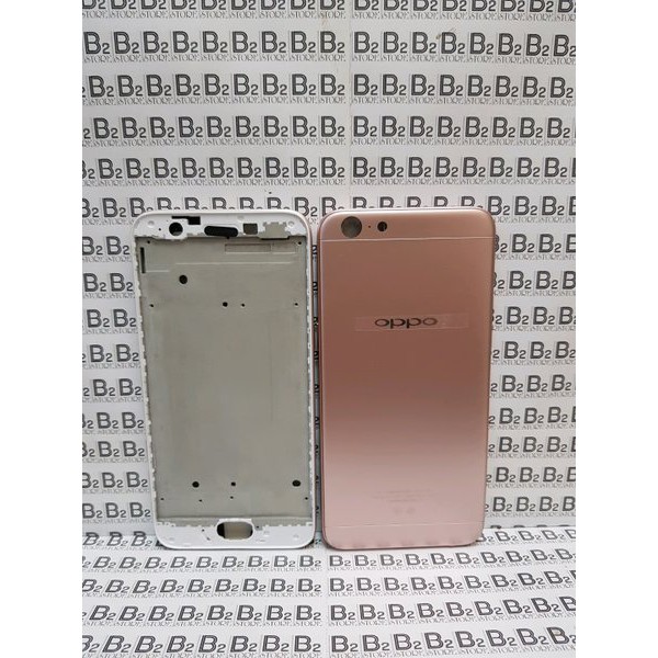 Frame Tatakan Lcd Plus Kesing Back Casing Cover Housing OPPO A57 - A39 Original Fullset