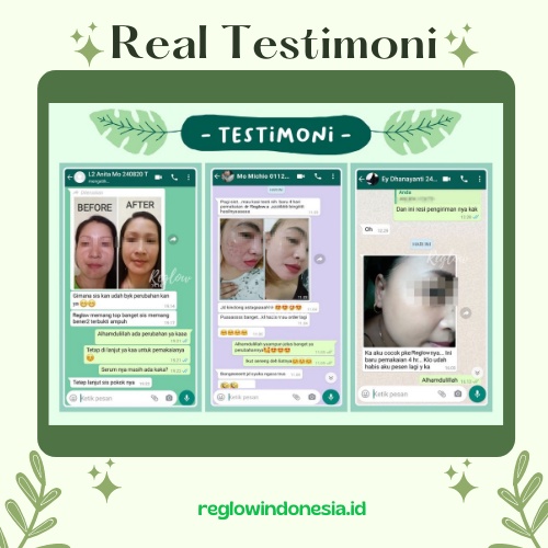 Paket Reglow Cream Toner & Facial Wash Pencerah Pemutih Wajah Glowing / Skincare Anti Aging Perawatan Kecantikan Pelembab & Pengencang Wajah Bpom Halal Aman Murah 100% Original-4