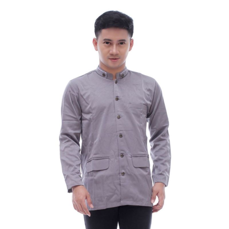 JAS KOKO PRIA JASKO COWO POLOS JASKO LENGAN PANJANG