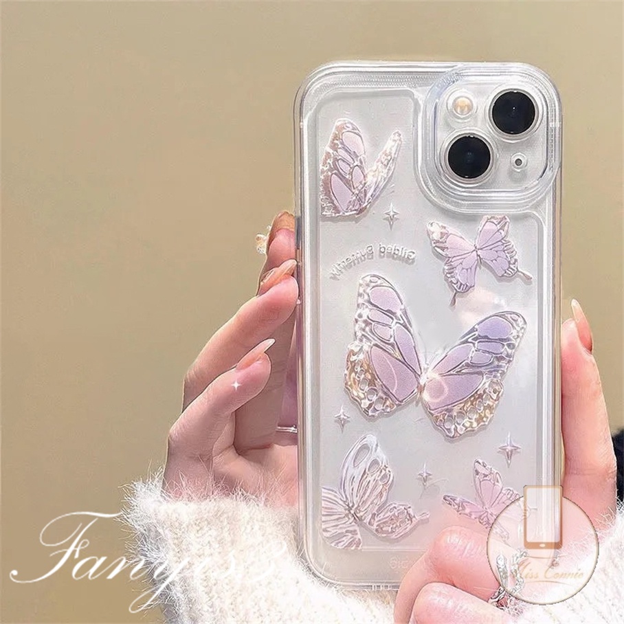 Redmi 10C 10A 10 9 9A 9C 9T Note 11 Pro+ 11s 11 10s 10 9s 9 8 Pro Xiaomi Poco X4Pro X3 Pro X3NFC M3 M4 F3 Mi 11 Lite 10T Pro Soft Case TPU Motif Kupu-Kupu Untuk