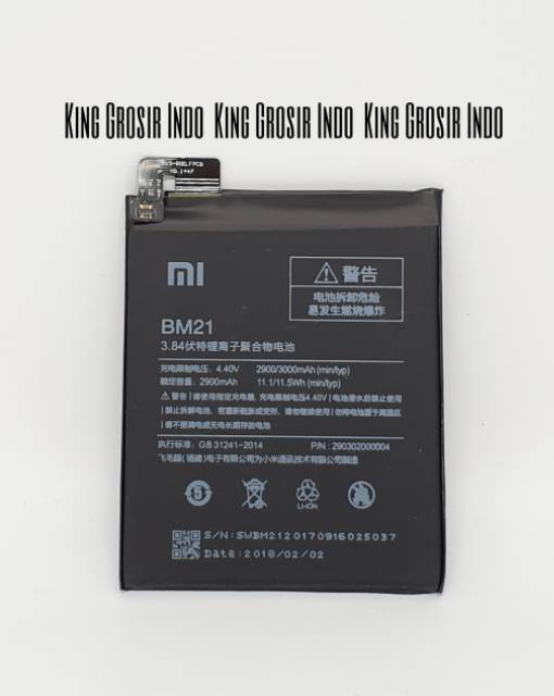 Baterai Xiaomi BM21 Original 100% Xiaomi Redmi Note5 Note 5 Battery Batere Batre Xiaomi BM 21