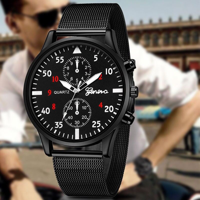 JAM TANGAN PRIA GENEVA STAINLESS