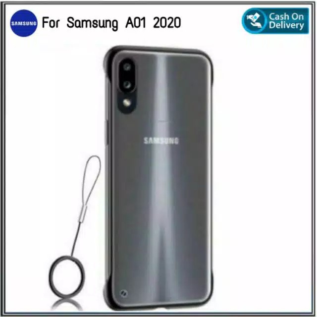 Case SAMSUNG A01 /S7 Hardcase Frameless Transparent Matte Fingger Ring Casing