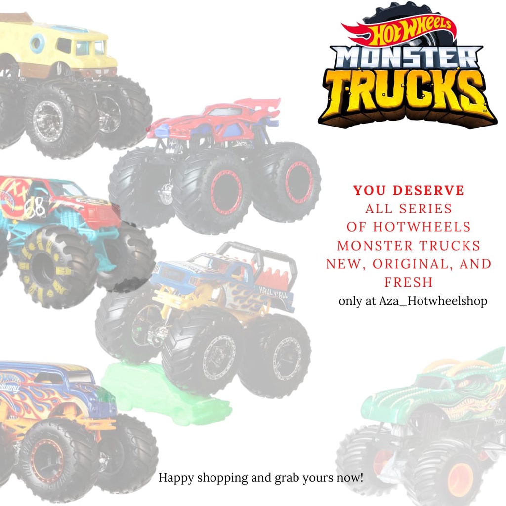 BEST SELLER | (1/2) TERMURAH! Hot Wheels Monster Trucks GLOW IN THE DARK 1/64 SKYLINE R34 fast furious HUMVEE JURASSIC PARK JEEP Diecast Marvel Spiderman Hulk Thanos Mega Wrex 5 Alarm Spongebob Super Mario Donkey Kong volkswagen momo land ROVER  big foot