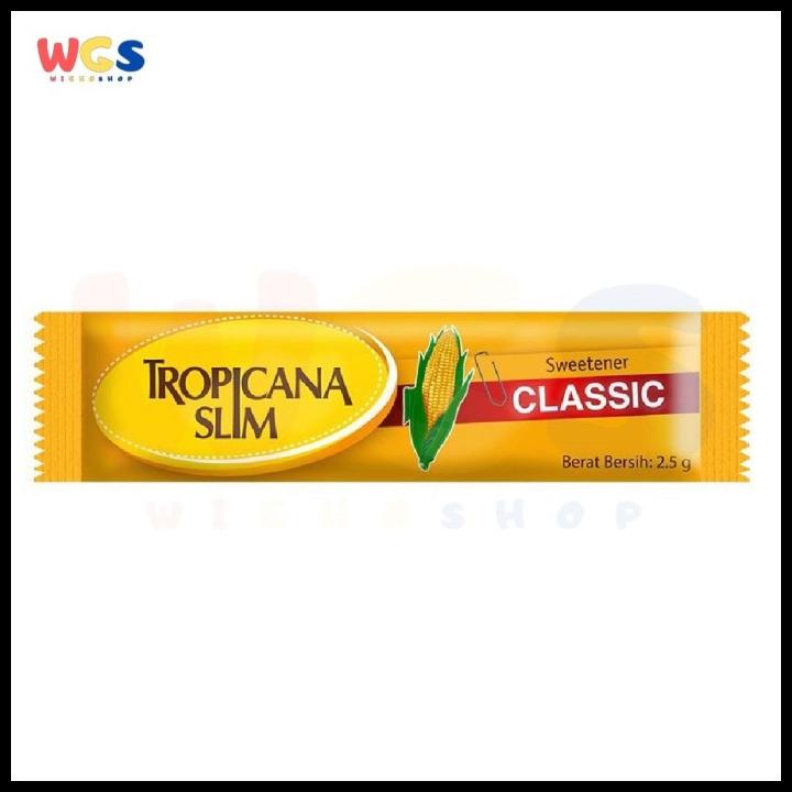

TERBARUU!! Tropicana Slim Classic Sweetener 100 Sachets x 2.5g - Gula Diet PROMO