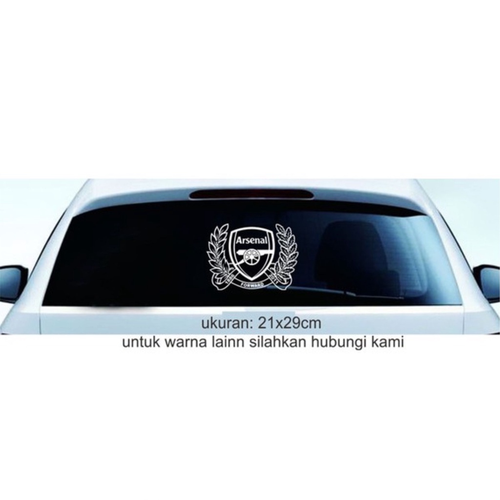 cutting sticker mobil logo sepak bola arsenal stiker kaca mobil keren - 02