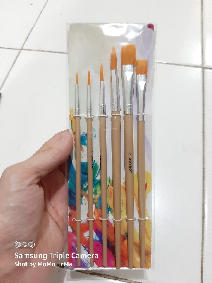 Brush Kuas Cat Air Cat Minyak Lukis Acrylic Joyko Br 5 Shopee Indonesia