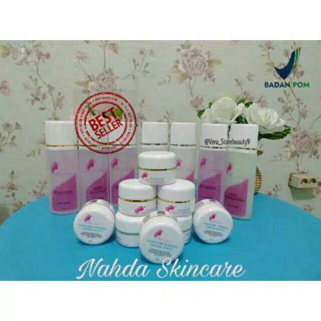 Nahda Skincare original, cream pembersih dan pemutih wajah best seller