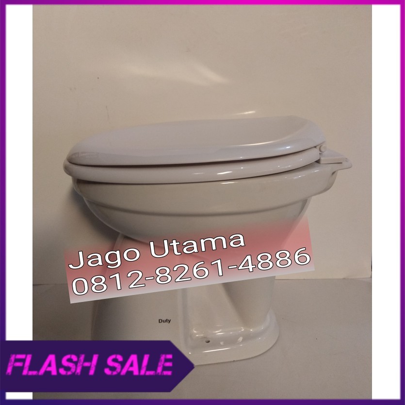 CLOSET   KLOSET DUDUK SIRAM DUTY PUTIH  G0 SEND
