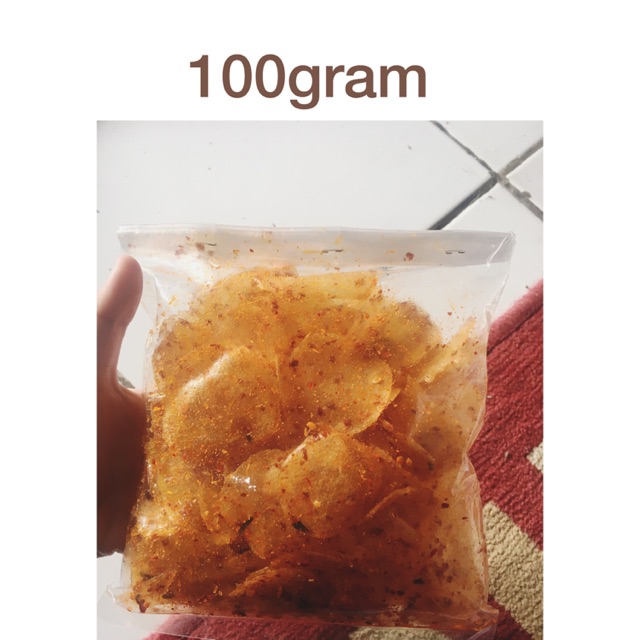 

Keripik kaca kemasan kecil 100gram