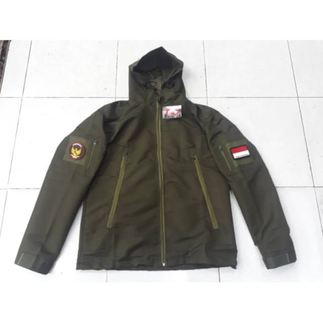 Jaket TAD Hijau - Hitam - Krem