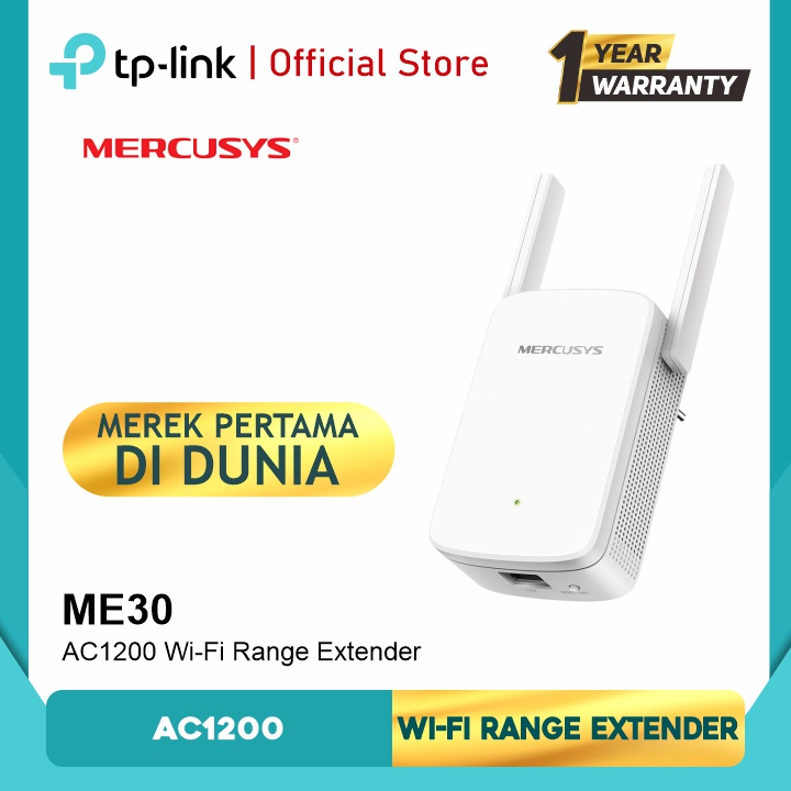 Mercusys ME30 AC1200 Wi-Fi Range Extender tplink