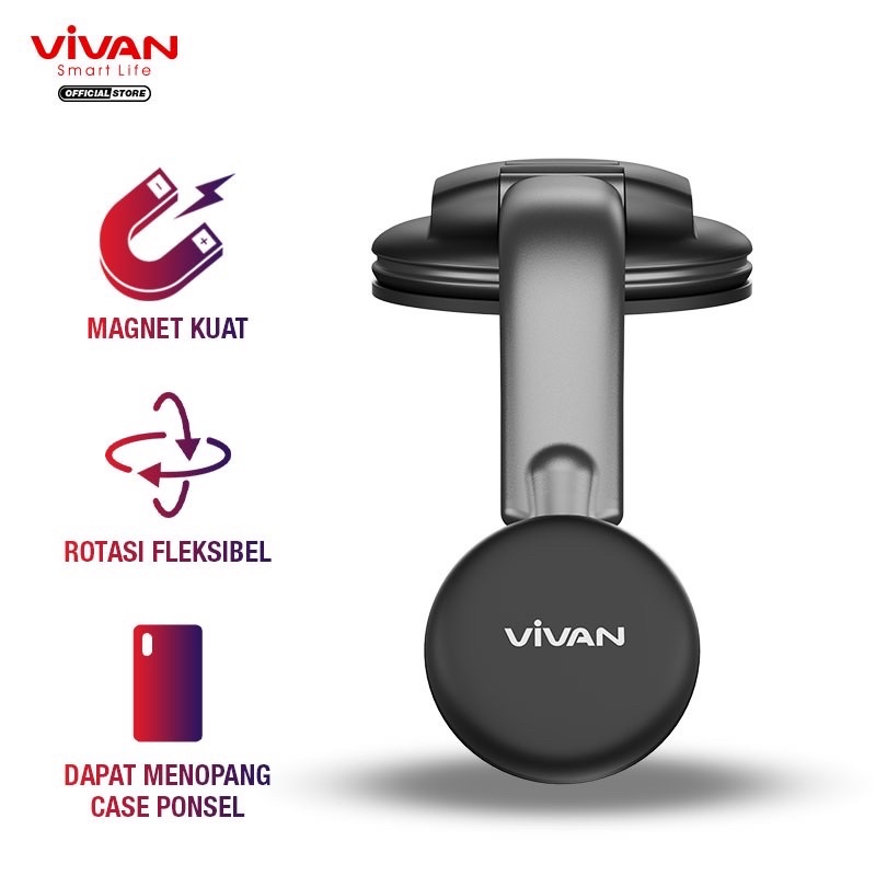 VIVAN Car Holder Magnetic CHS13 Universal Rotasi Fleksibel 360° - Garansi 1 Tahun