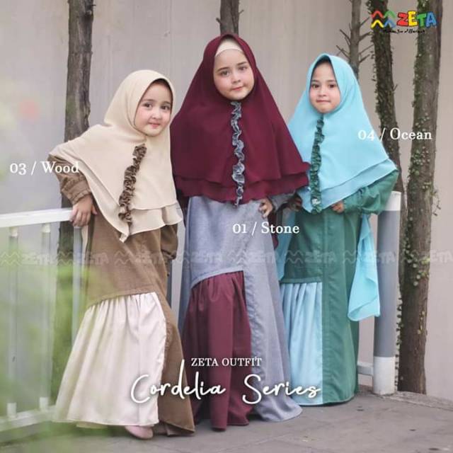 Gamis Anak Premium Cordelia Series Zeta Outfit