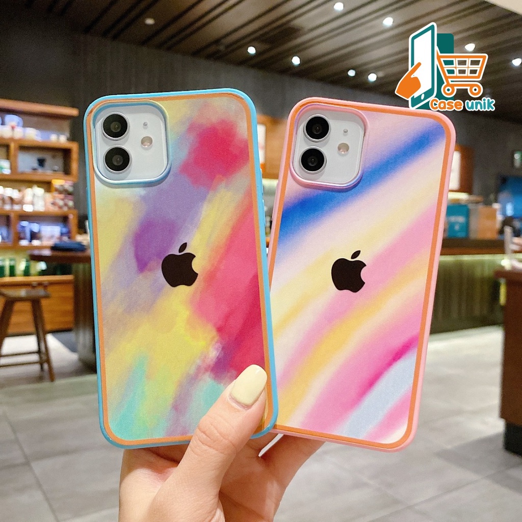 SS044 SOFTCASE RAINBOW IPHONE 6 7 8 6S 6+ 7+ 8+ X XS XR CS3250