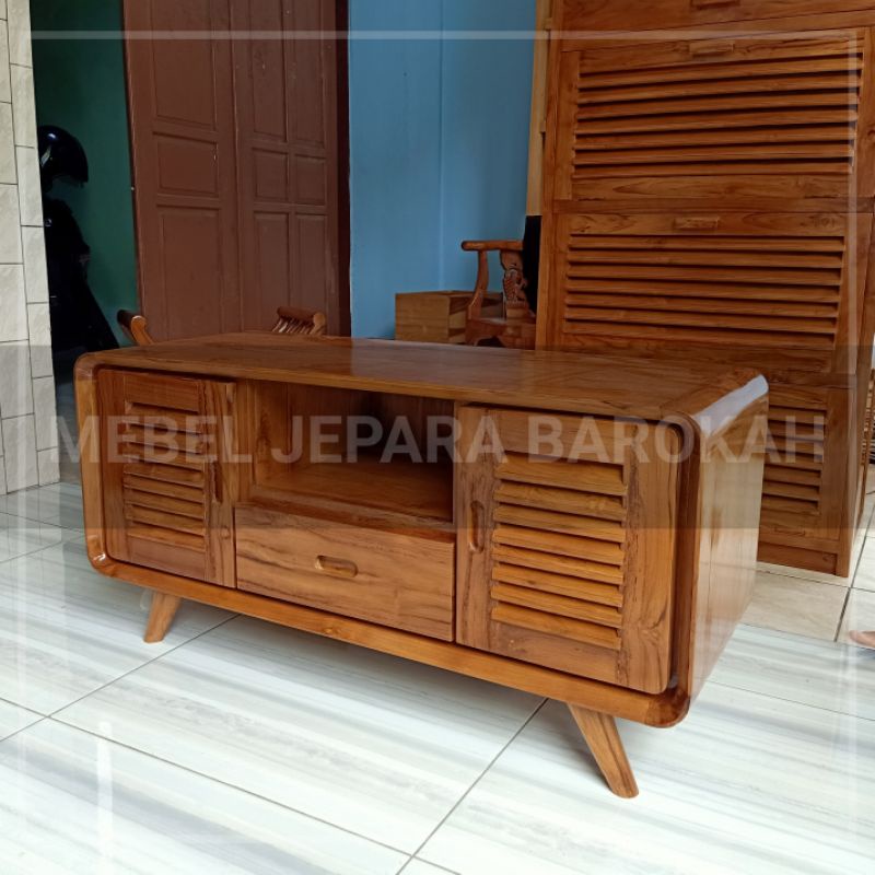 Meja Tv Kayu Jati Bufet Tv Kayu Jati Meja Bufet Tv Retro Kayu Jati