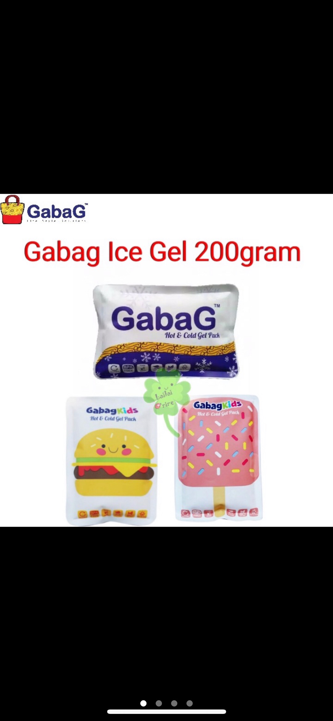 *terlaris* Gabag Ice Gel Mini / Gabag Kids Ice Cream / Burger 200gr 200 Gr