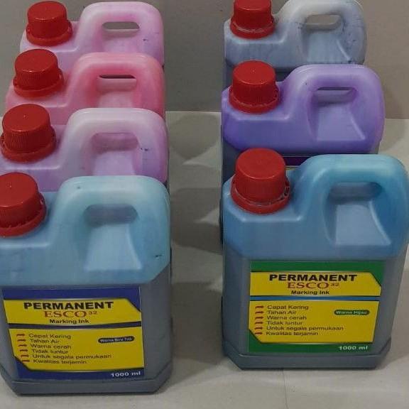 

Paling Sesuai.. Tinta karung esco / tinta spidol permanen hitam 1000 ml