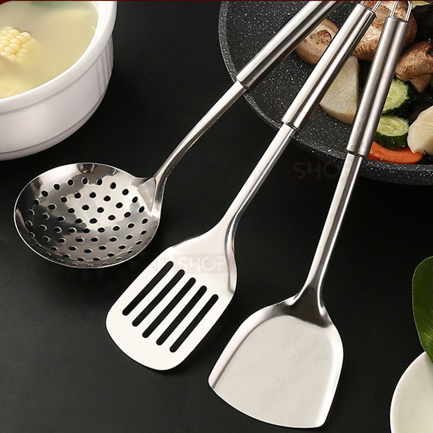 Spatula Stainless Set Isi 4pcs / Sodet / Sutil / Kitchenware Stainles