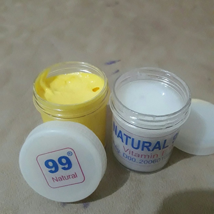 natural 99 original asli/bedak 99 siang dan malam/cream wajah glowing/cream 99 satu paket/cream vit