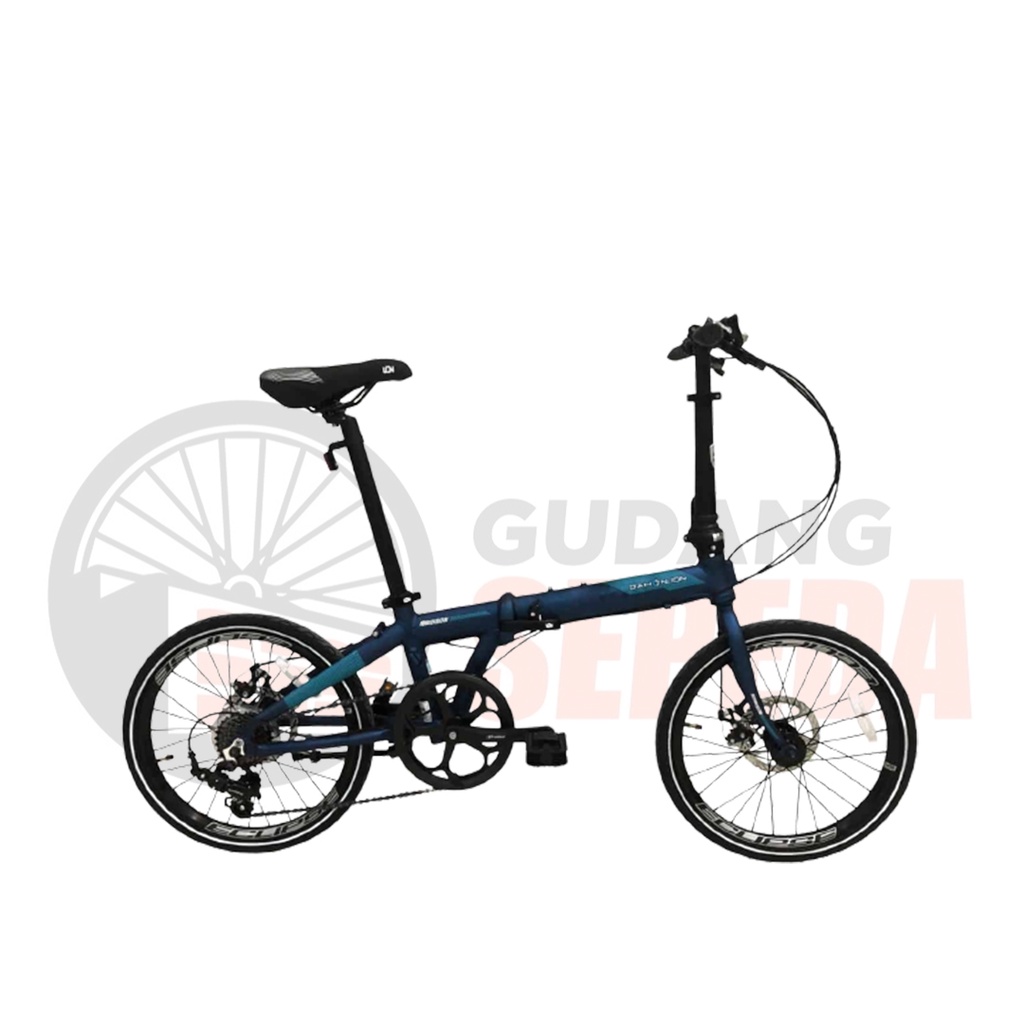 Sepeda Lipat Dahon Ion Madison 20 inch SNI Garansi Frame by element bisa kredit cicilan folding bike-Blue