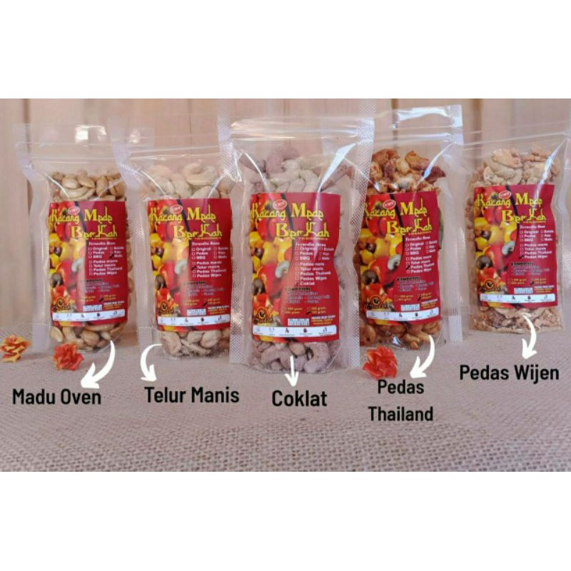 

Kacang Mede/Mete/Mente/Cashew Wonogiri Spesial Rasa All Varian 125gr