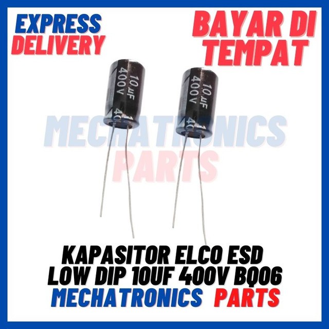 [PAS-9660] KAPASITOR ELCO ESD LOW DIP 10UF 400V BQ06