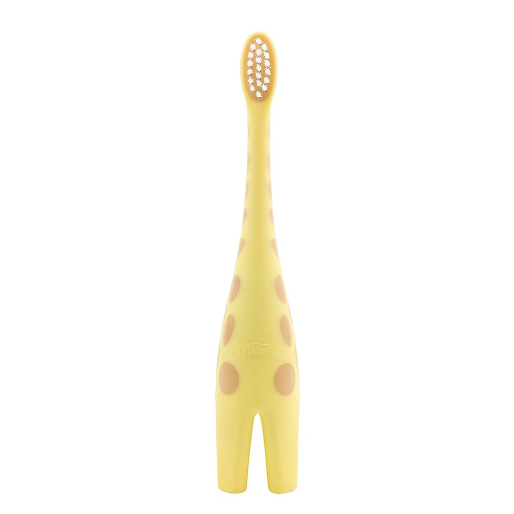 Dr Brown's - Infant to Toddler Toothbrush GIRAFFE YELLOW