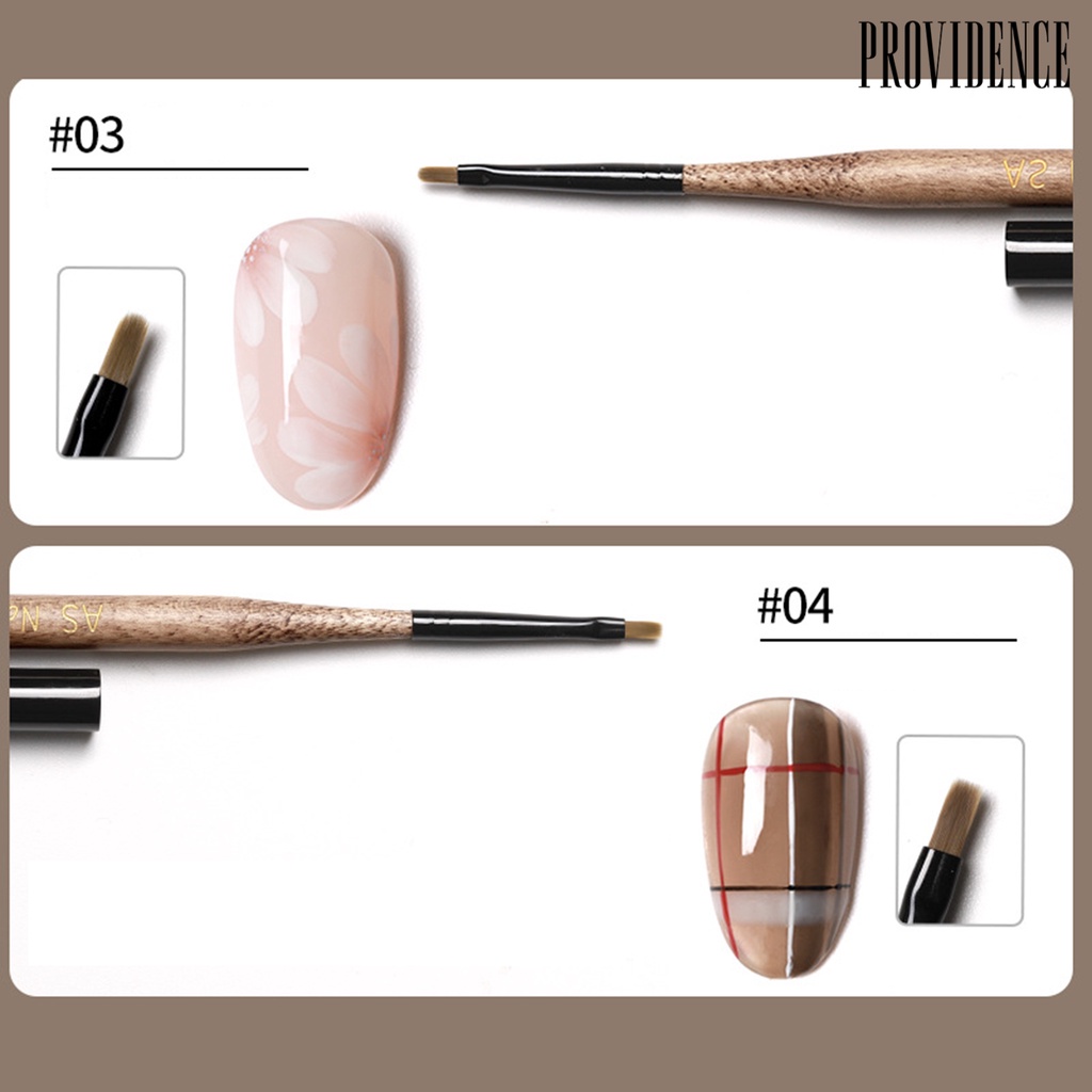 Providence Brush Liner Kuku Anti Slip Reusable Untuk Manicure / Nail Art Diy