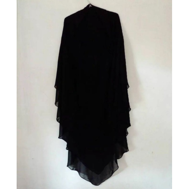 Preloved Huda French Khimar Arabeschi 2 Layers Elmadina Abaya bukan Aljenna