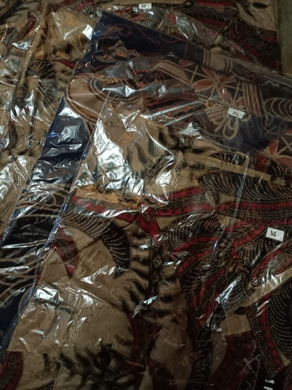 Batik Slim Fit Batik Premium Kemeja Baju Batik Pria Lengan Panjang Slimfit Modern