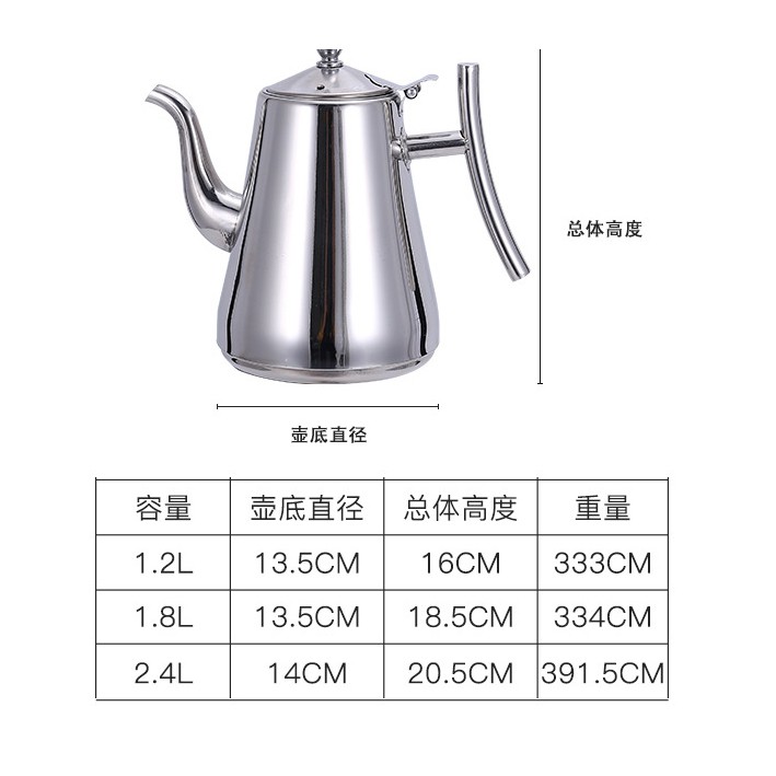 Bisa COD Kettle Teko Air Teh Kopi Water Kettle Teapot 1.8L dengan Filter - Kashi HS4015